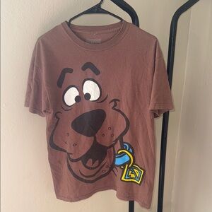 100% Cotton Scooby-Doo Brown Graphic Dog T-Shirt